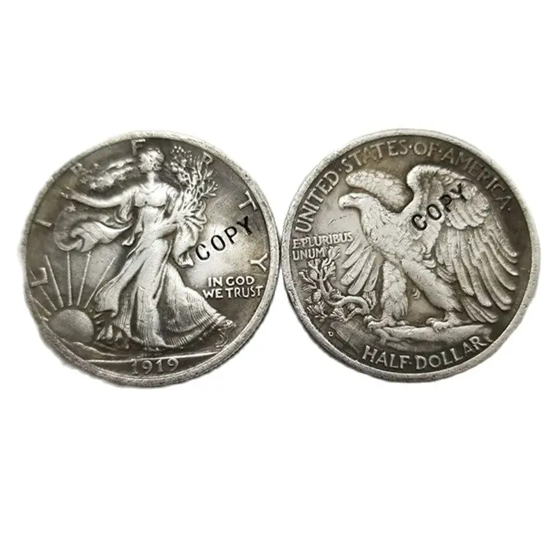 

1919-D Walking Liberty Half Dollar COIN COPY commemorative coins-replica coins medal coins collectibles