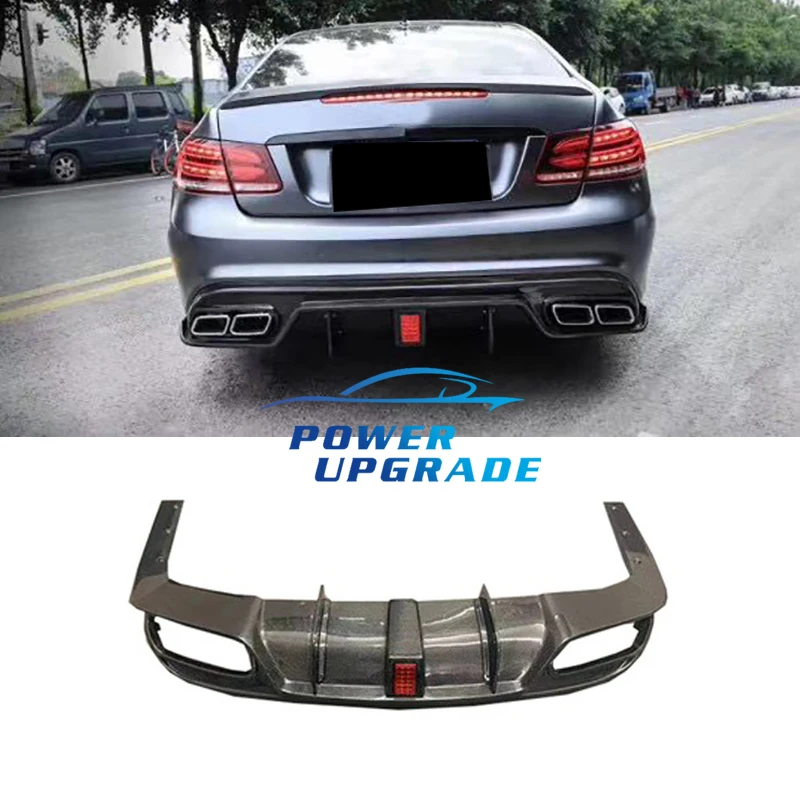 

Car Body Kit Rear Diffuser Lip For Mercedes BenZ E Class W207 Brabus Style Carbon Fiber Rear Bumper Lip Diffuser