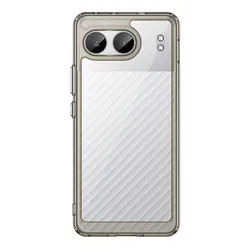 Enhanced Protective Phone Case with Acrylic Back and TPU Bumper for Oneplus Nord 4 (Gray)