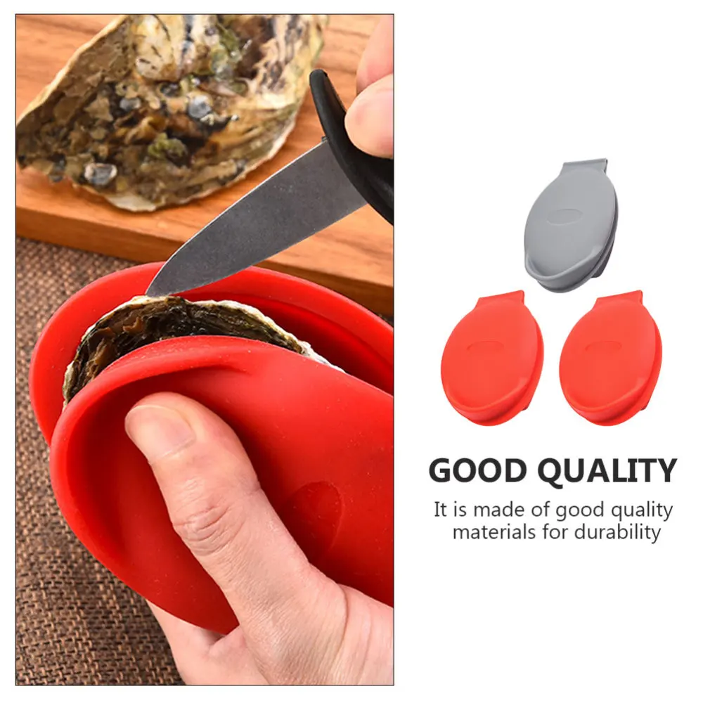 1pc Oyster Shucking Clamp: Easily Open Oysters with Silicone Oyster Holder  and Cooking Mitts Pinch Grips!