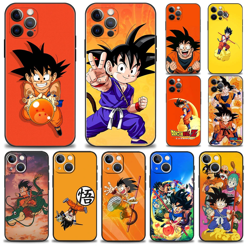 cute iphone 13 mini case For Apple iPhone X 12 8 Plus 11 XS XR 13 Pro Max 7 14 5S Mini SE 6S SE2 SE2022 5 Goku Anime Dragon Ball Celular Fundas apple iphone 13 mini case leather