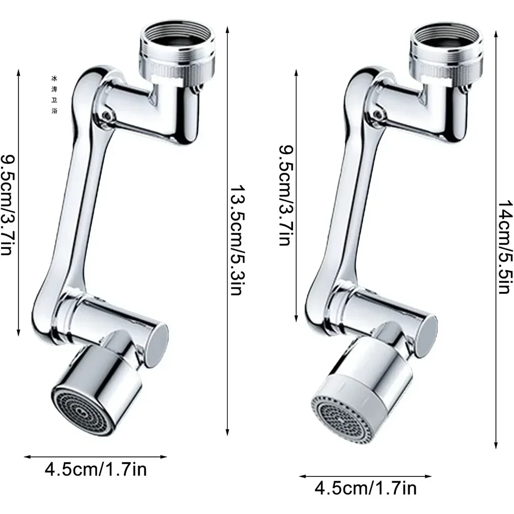 Aeratore Rubinetto Girevole 1080° Con Doppia Modalità – Estensione Universale In Acciaio Per Bagno E Cucina