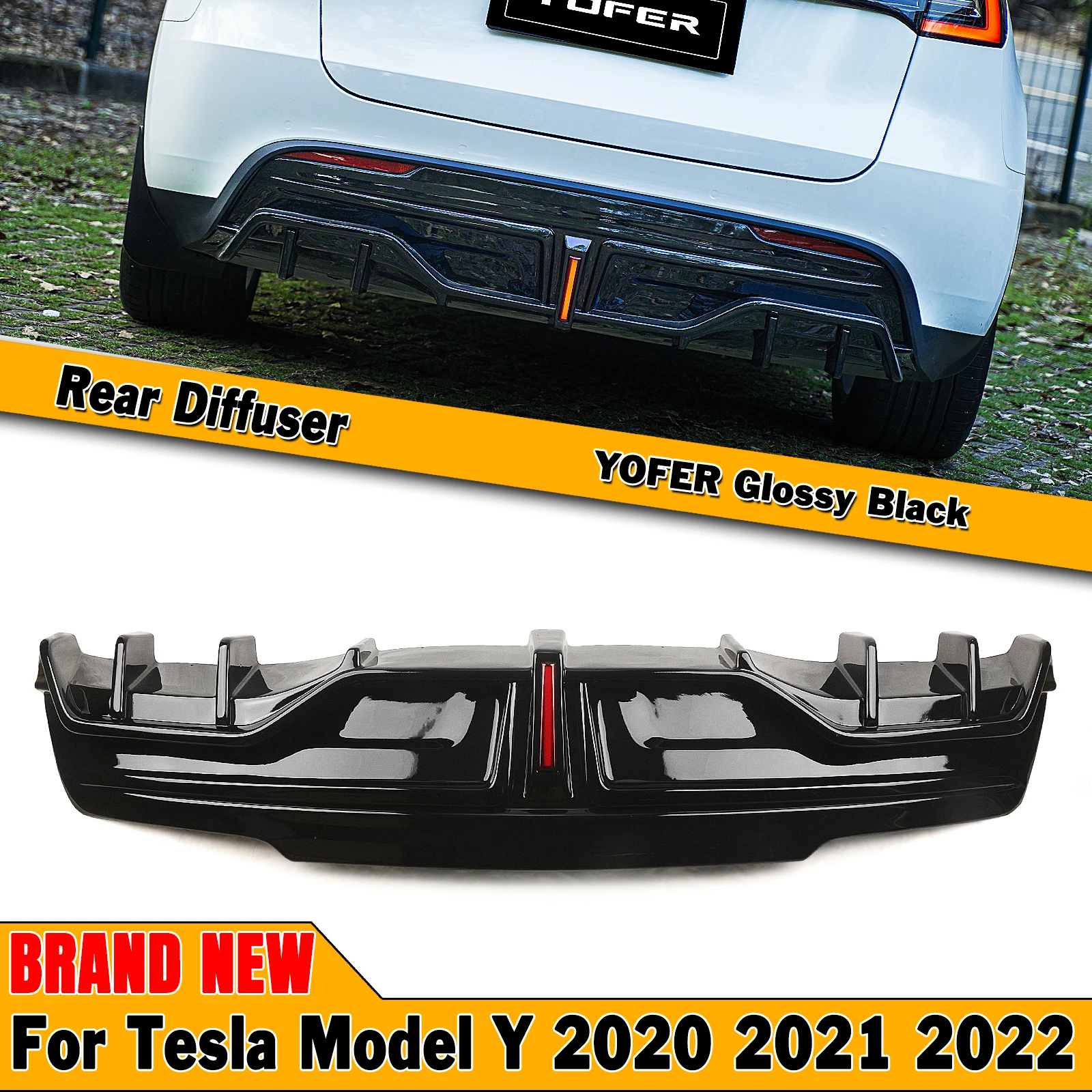 

Диффузор YOFER для заднего бампера Tesla Model Y 2020-2023