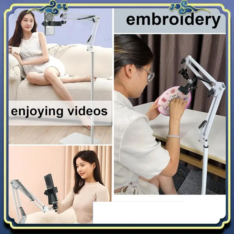 Latest Embroidery Hoop Holder Lap Stand- Cross Stitch Holder Stand Metal Embroidery Stand Adjust For Hoops