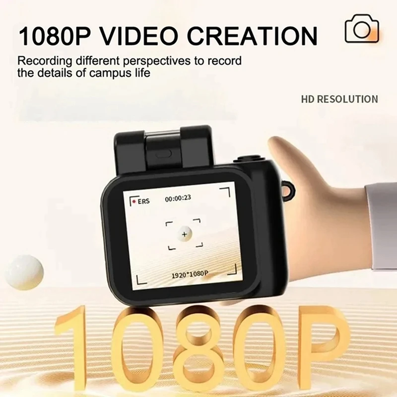 Mini SLR Style Camera Cmos 32GB With Flash Light And Charging Dock Portable Video Recorder DV 1080P With LCD Screen C 4