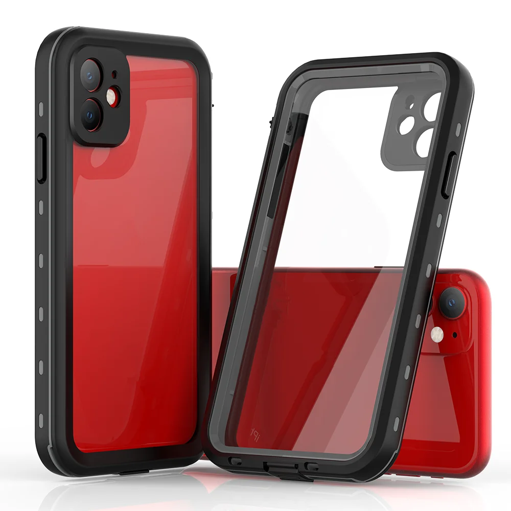 ShellBox High Transparency Rugged Waterproof Case for iPhone 11 Pro Max 11 Pro 11 Military Grade Protection Defender Armor Case