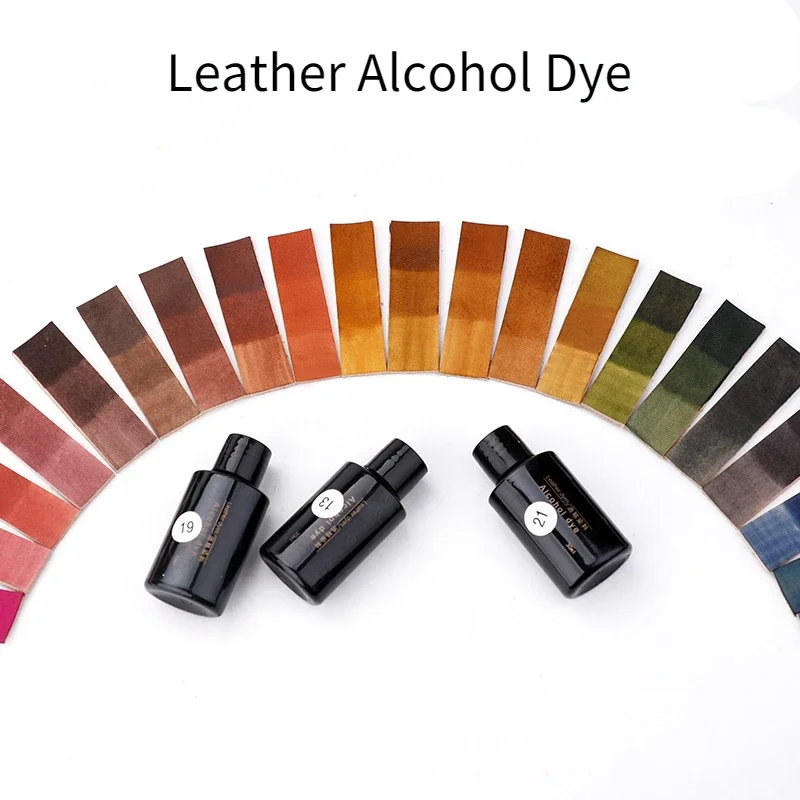 가죽 알코올 염료, 야채 무두질한 염료, DIY 염료, 용해 가능한 안료, 병 당 30ml