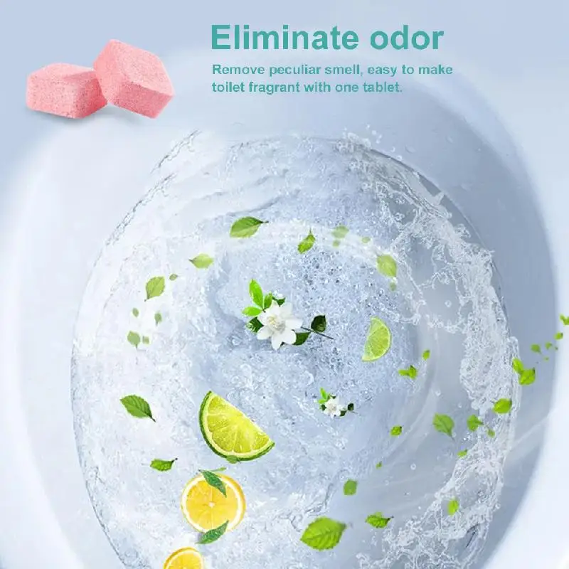 Automatic Toilet Bowl Cleaner Effervescent Tablet for Toilet Fast Remover Urine Stain Deodorant Yellow Dirt Cleaning Tool