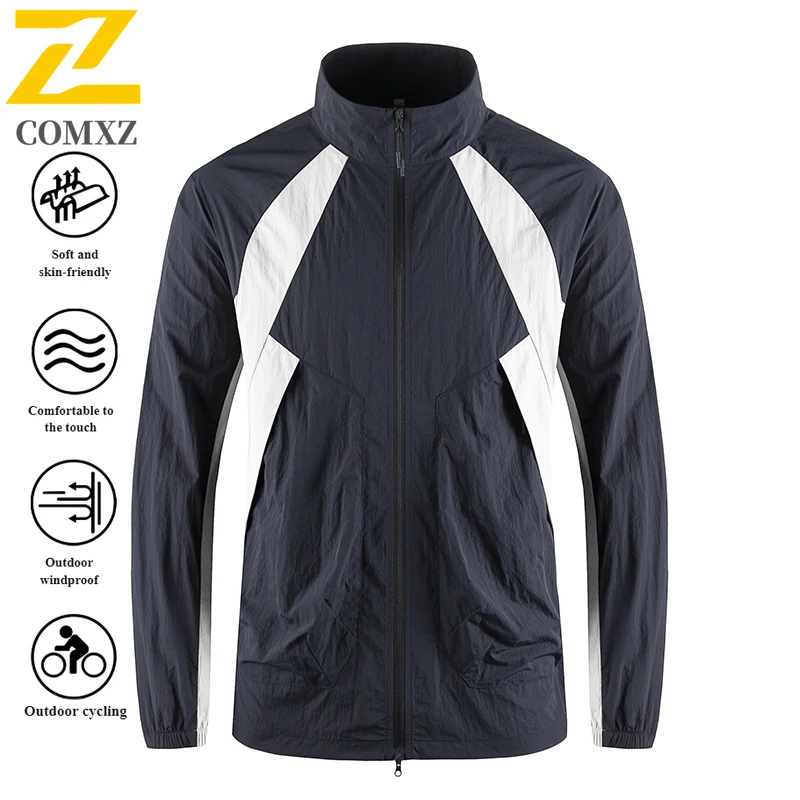 UV Protection Jacket Unisex Spring-Summer UPF50+ Lightweight Quick-Dry Fishing Skin Coat with Color Block Sunscreen clothing2025