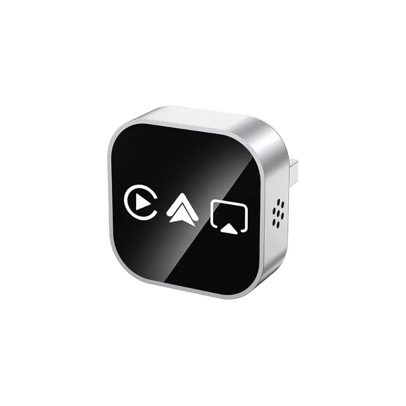 Adaptador Inalámbrico CarPlay 4 en 1 2026, Compatible con Android Auto y Duplicación de Pantalla, Conexión Plug & Play para Autos con CarPlay Cableado 5