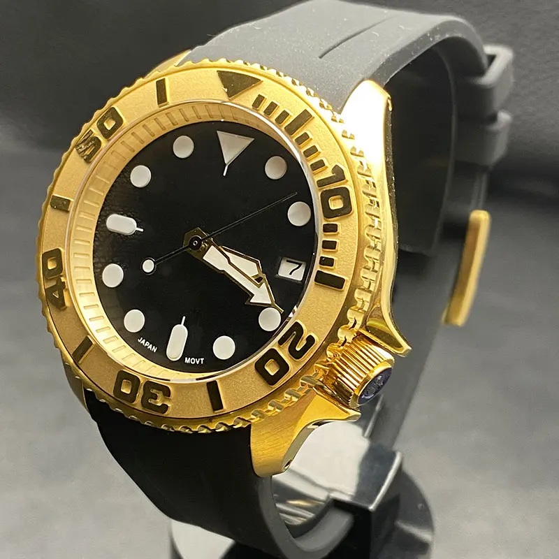 

41mm Skx 007 Watch Sapphire glass 316L stainless steel case fit NH36 NH35 movement glass case Rear cover dial can custom logo