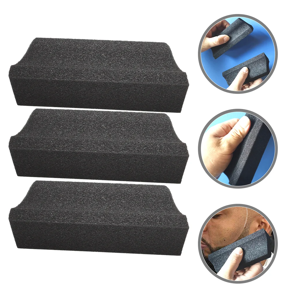 

3 Pcs Blackw Beard Hair Sponge Sink Cleaning Brush Noir Trimming Catcher Cleaner Hard Noire