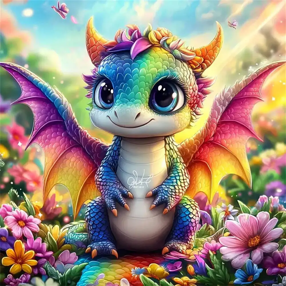 אברשיין ציור בינוי יהלומים פרח דייזי צבעוני ציוד לאומנות אקרילית מוזאיקה יהלומים DIY רקמה מתנה לילד