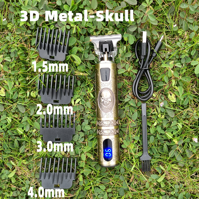 T9 0mm Professional Hair Clipper Beard Trimmer Electric Rechargeable Men Hair Shaver Beard Barber Hair Cut Cutting Machine