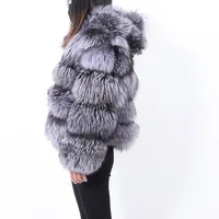 Fur coat hooded jackets