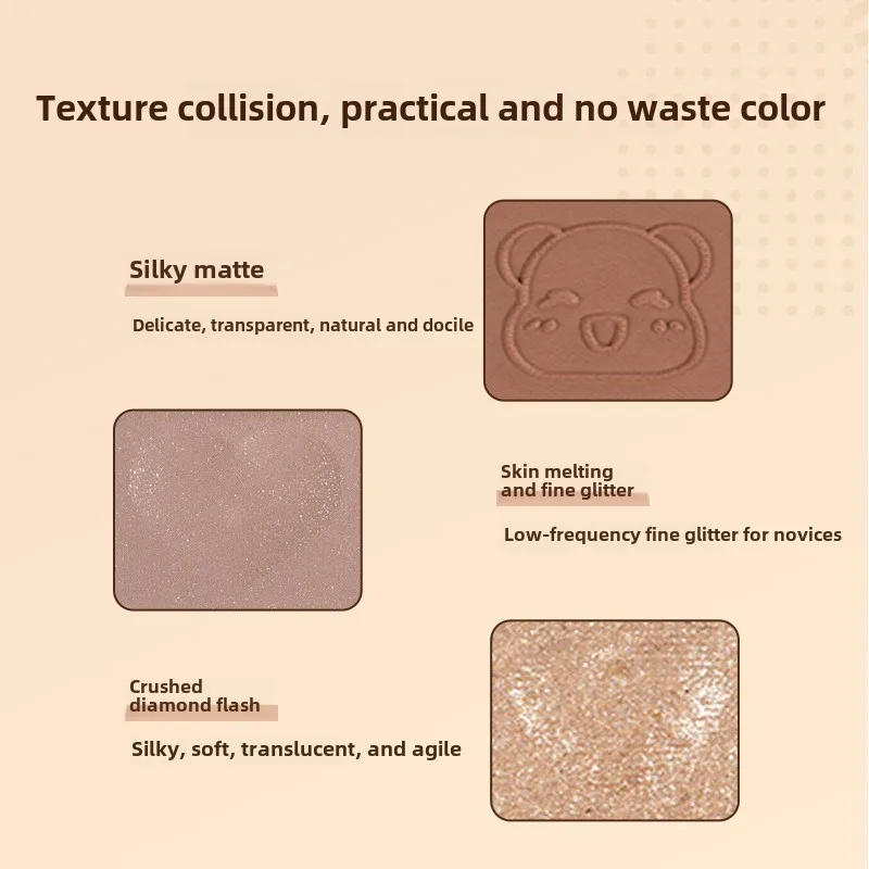 YIGU DIGU Gugu Postcard Tin Eyeshadow Palette Earth Color Matte High Gloss Flashing Contouring Comprehensive Palette