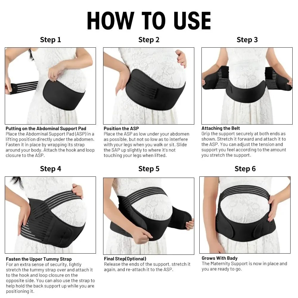 Back and Belly Abdominal Compression Adjustable Breathable Maternity Support Belt for Prenatal Care Lower back support belt pregnancy belly support belt