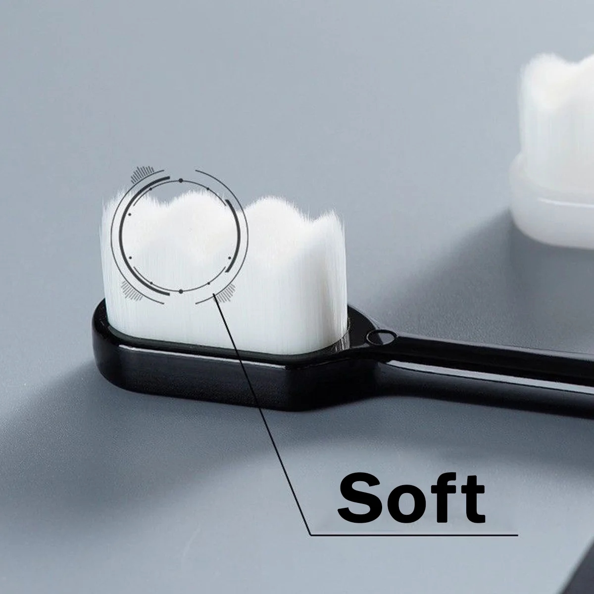 Manual Toothbrush With Soft Bristles For Sensitive Gums And Teeth_voghion.com