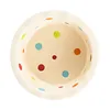Pet Bowl Cute Ins Storm Dot Ceramic Bowl Dessert Breakfast Bowl Home Cat Dog Bowl Feeding Basin  Cat Caramics Supplies 5