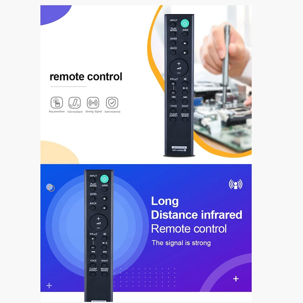 Rmt-Ah300U Telecomando Soundbar Per Soundbar Sony Ht-Ct291 Sa-Ct290 Sa-Ct291 Ht-Ct290 Htct290