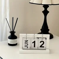 Ins Minimalist Style Living Room Office Decoration Plastic Calendar Ornament Modern Desk Accessories Simple Home Decor Crafts 5
