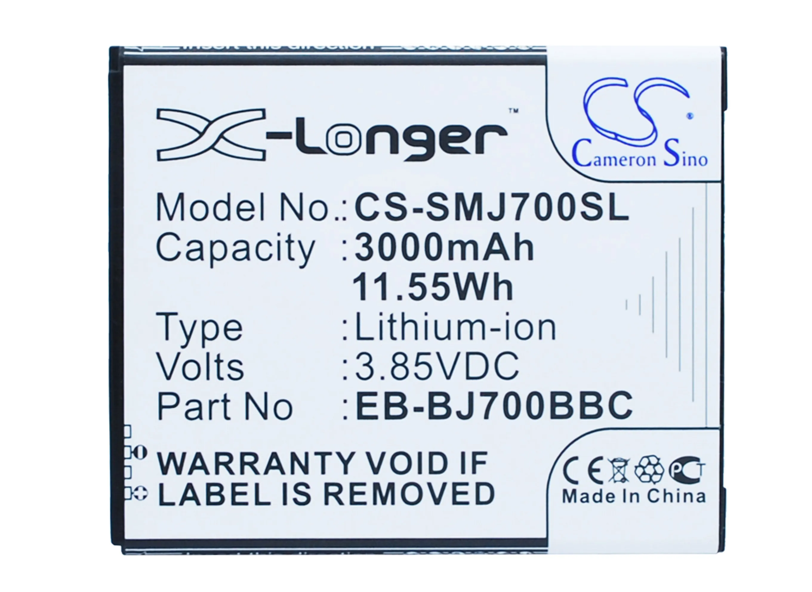 3000Mah Eb-Bj700Bbc Eb-Bj700Cbe Batteria Per Samsung Galaxy J7 Duos Sm-J701M/Ds Sm-J7008 Sm-G600S Galaxy On7 Galaxy On7 Duos Td-L