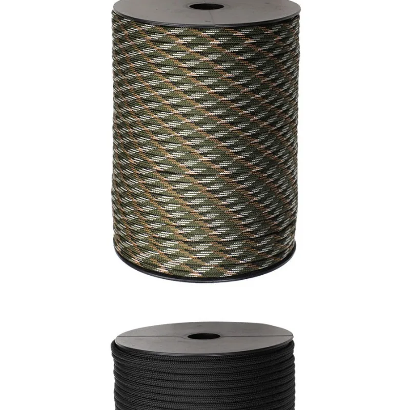 100m 650 Paracord 9 Strand 4mm Tactical Parachute Cord Camping Accessories DIY Weaving Rope Outdoor Survival Equipment