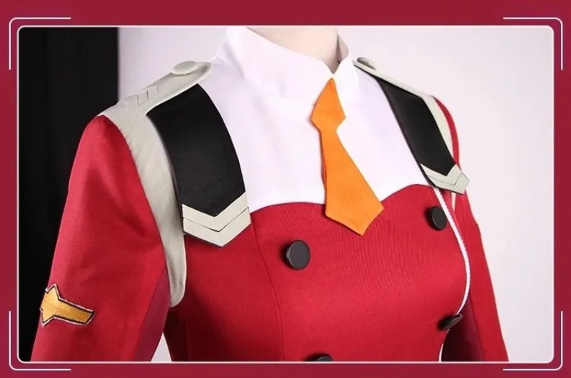 DARLING in the FRANXX Zero Two Red Uniform Cosplay Costume