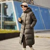 Semir Down Jacket Women Long Length Three-Proof Versatile 2024 Updated Winter New Loose Hooded Coat Simple Down Jacket 5