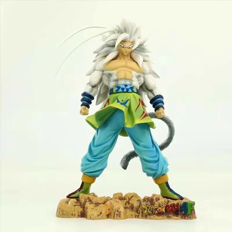 

Anime Dragon Ball Super Saiyan White Hair Son Goku Vegeta Standing Posture Statue PVC Action Figure Collectible Model Toy
