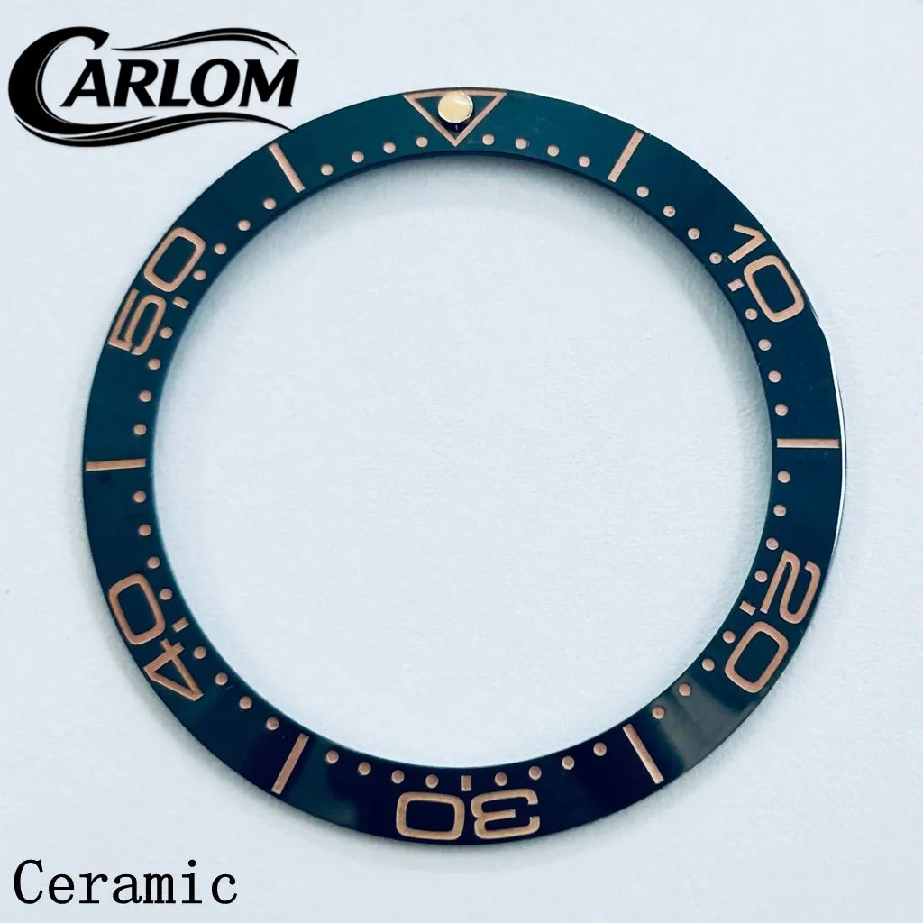 Black Blue Green Gray Ceramic Aluminium Sloping Bezel Insert