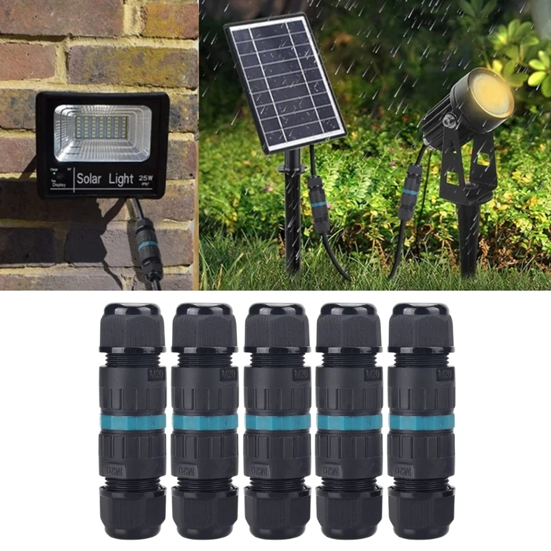 Connettore Impermeabile Connettore Cavo Elettrico Impermeabile Esterno A 3 Pin Connettore Scatola Giunzione Cavo Esterna