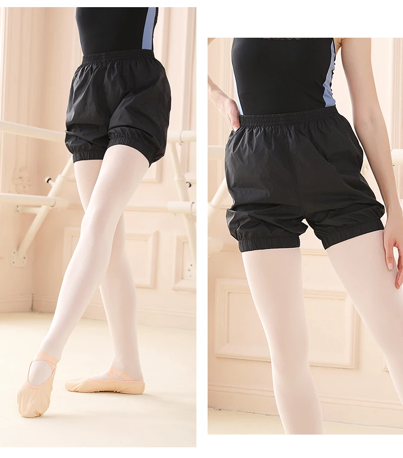 Damen-Tanzshorts, Yoga, Ballett, Workout, lockere Aufwärmshorts – Detail 9
