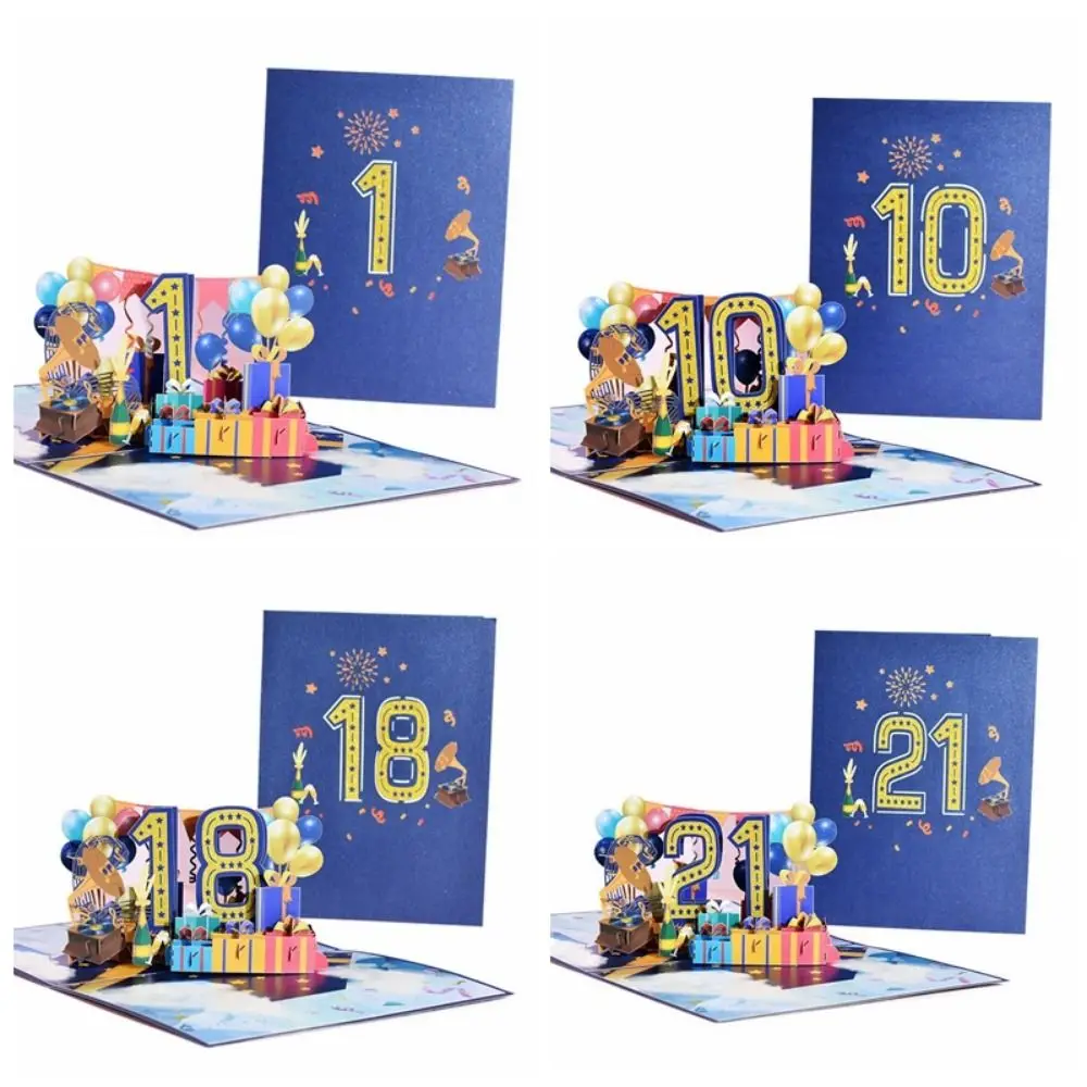 Creative Birthday Wedding Anniversary Card Three-dimensional Handmade Paper Carving Originality Gift Personalized Portable