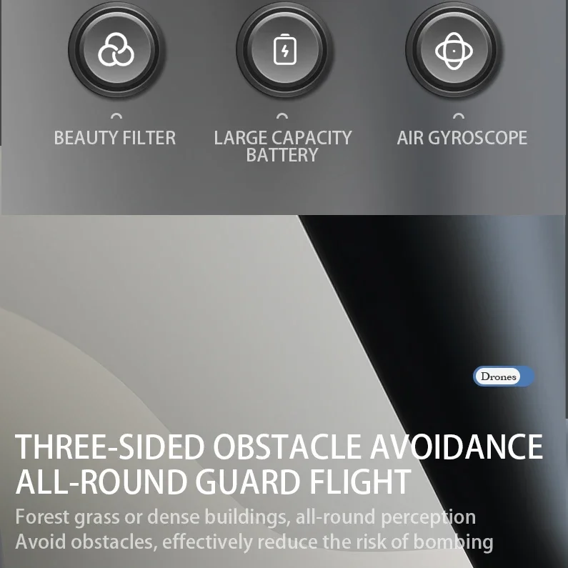 Description Picture 5 of itemFor Iconic Brand Drone Professinal 8K HD Dual Camera 5G WIFI Wide Angle Optical Flow Localization Brushless Motor RC Quadcopter