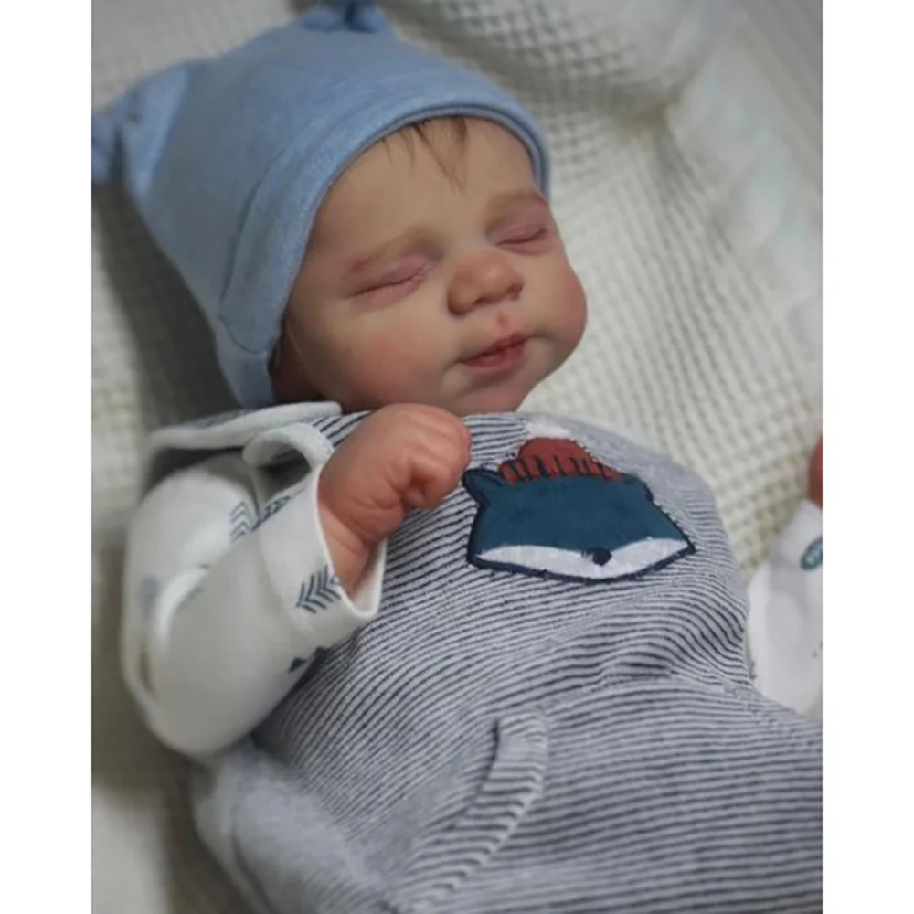 48CM Reborn Baby Doll Pascale Newborn Sleeping Baby Bebe Reborn 3D Paiting Skin with Many Details Veins куклы реборн Doll Toys