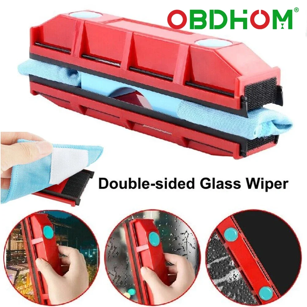 Window Cleaner Magnetic Window Cleaner Double Glazed Wiper 8-20mm Cleaning Tool for High-Rise Home Double Glazed Windows