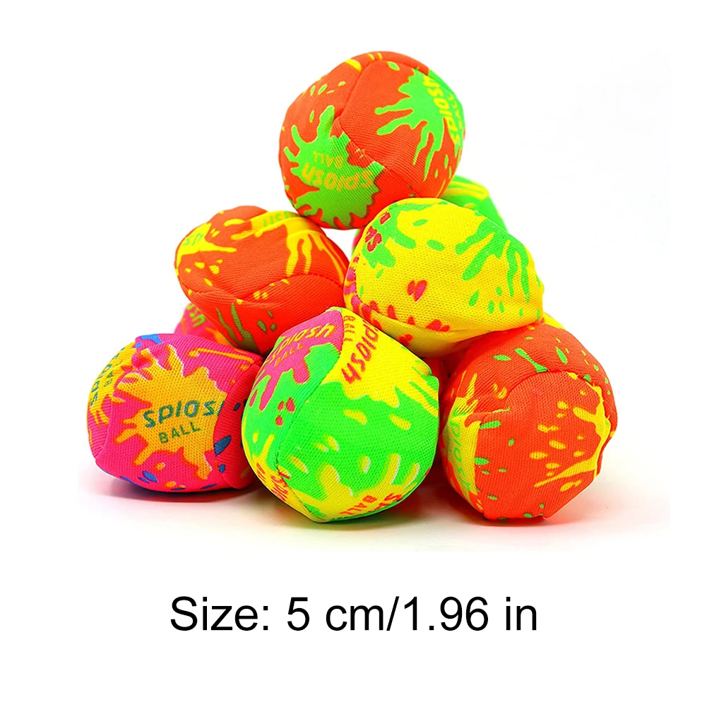 12pcs Splash Water Balls Neon Drawstring Cool Water Ball for Aquatic Parties Holidays Beaches Battles with Family Friends