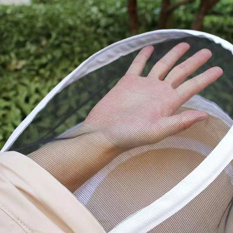 Description Picture 5 of itemMesh Hat Breathable Zipper Anti Bee Clothes Half Body Elastic Cuffs Bees Protective Clothing Anti-tearing Material Anti-sting