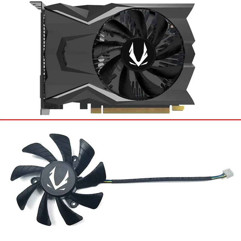 Variant Penneven Rød Cooling Fan For Zotac GeForce GTX 1650 OC P-106 GTX1050 MINI Single-fan  graphics card cooling replacement 87mm 4pin GA92S2U 12V - AliExpress