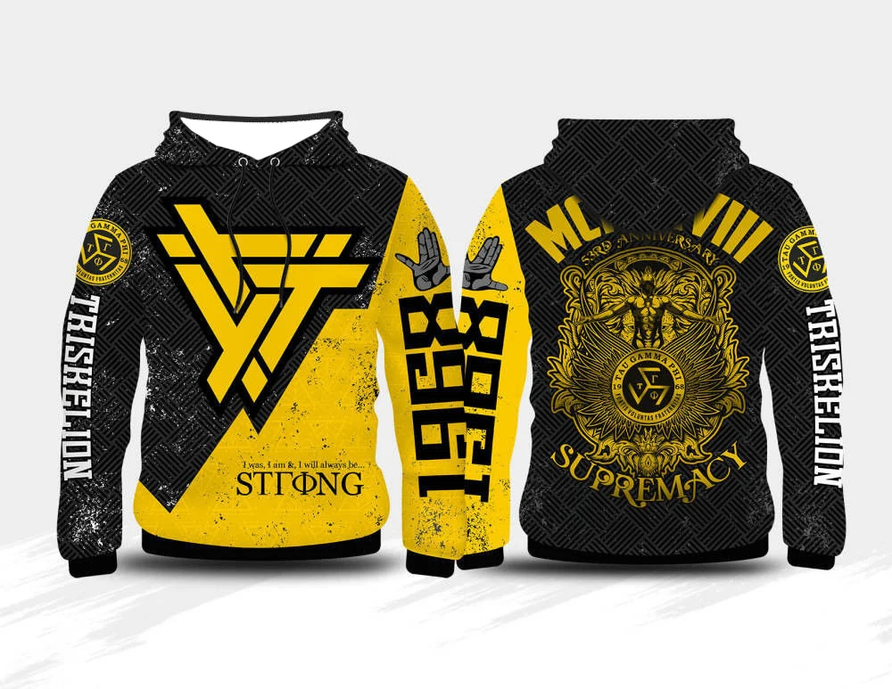 3D Print 53rd Anniversary Tau Gamma Hoodies Men Women Children Clothing Fashion Unisex Hoodies Casual Quality Hoody Clothes Top