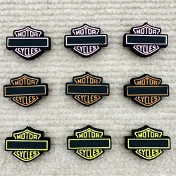 10pcs New Trend Silicone Motorcycle Logo Beads Teether Food-Grade Chewing Teeth Bead DIY Nipple Chain Jewelry Accessories