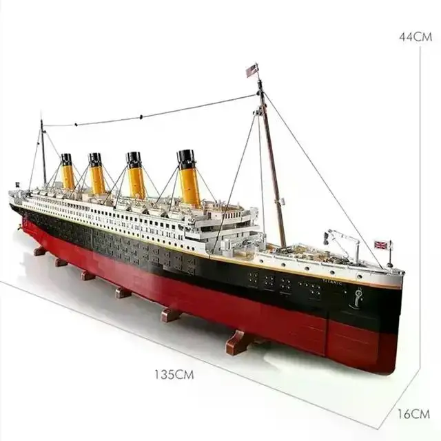 thumbnail image 1 of En existencia 99023 Compatible 10294 Titanic Gran barco de crucero Barco de vapor Bloques de construcción Juguetes para niños Regalos de amor, 1 of 5