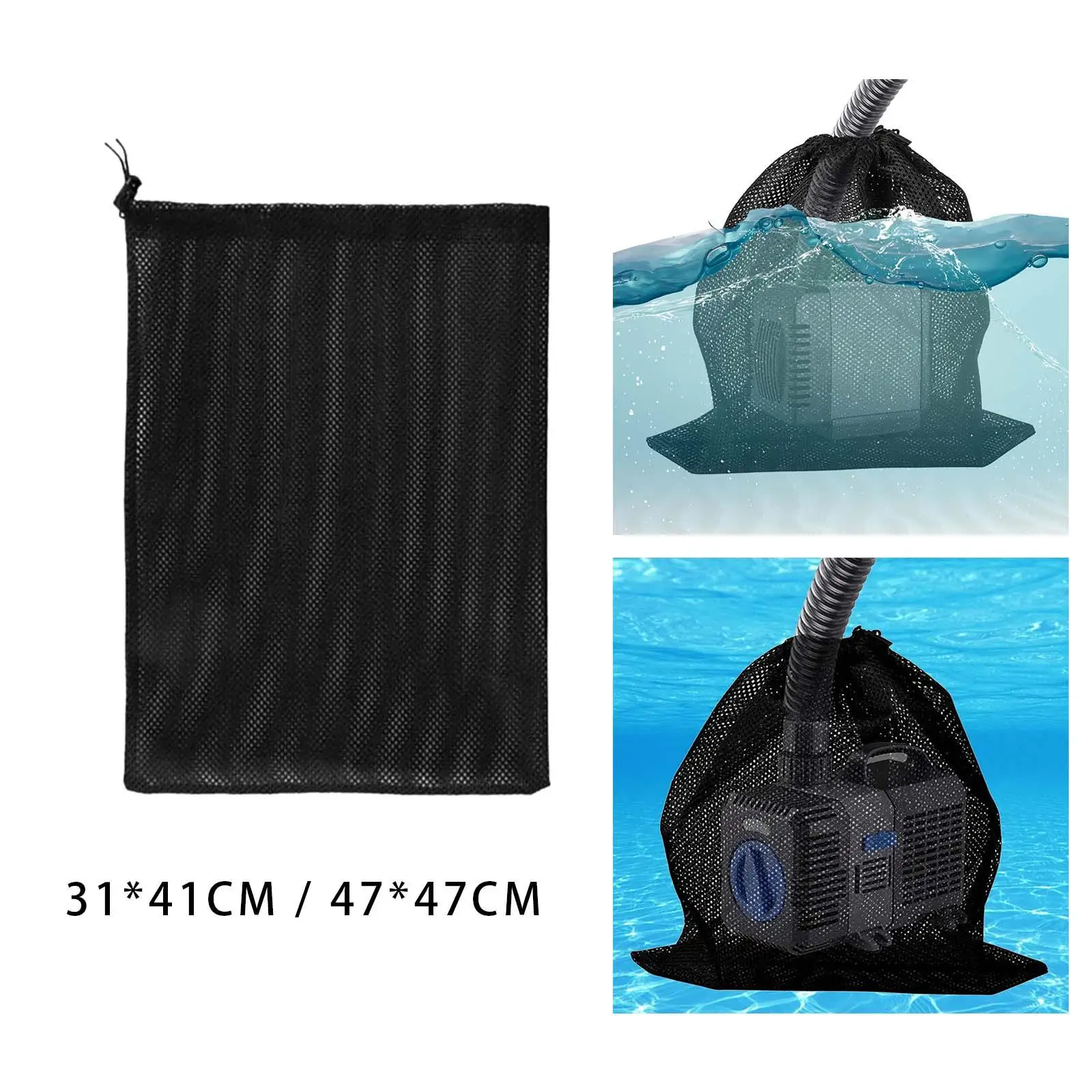 Water Pump Filter Bag Effective Cleaning Durable Fish Tank Water Pump Barrier Bag Mesh Filter Replacement Parts Accessories