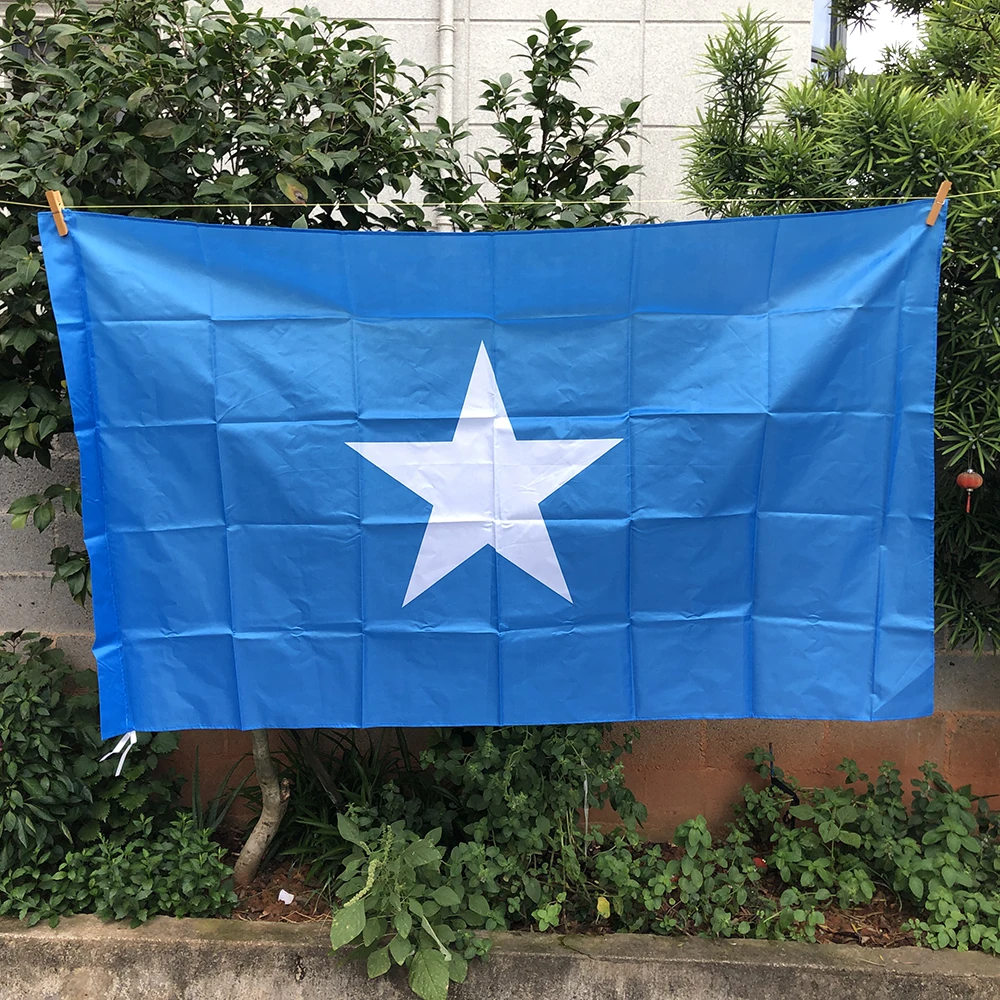 

Z-ONE FLAG 3x5 ft Somalia flag 90X150cm polyester hanging Somalia flag Indoor Outdoor Home decoration