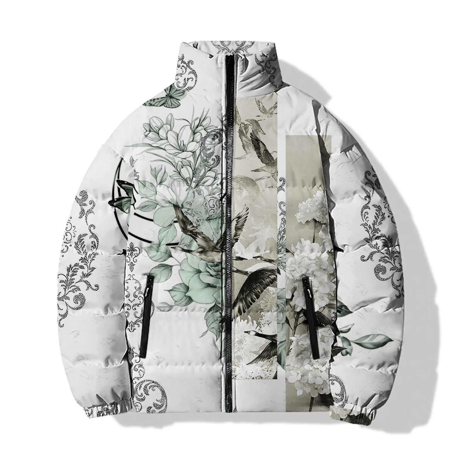 thumbnail image 1 of Chaquetas de aves para hombre, estilo animal, linda parka de invierno para hombre, geniales, acolchadas para hombre, parkas únicas, ropa para hombre de alta calidad 2024, cálidas, para gato, 1 of 4