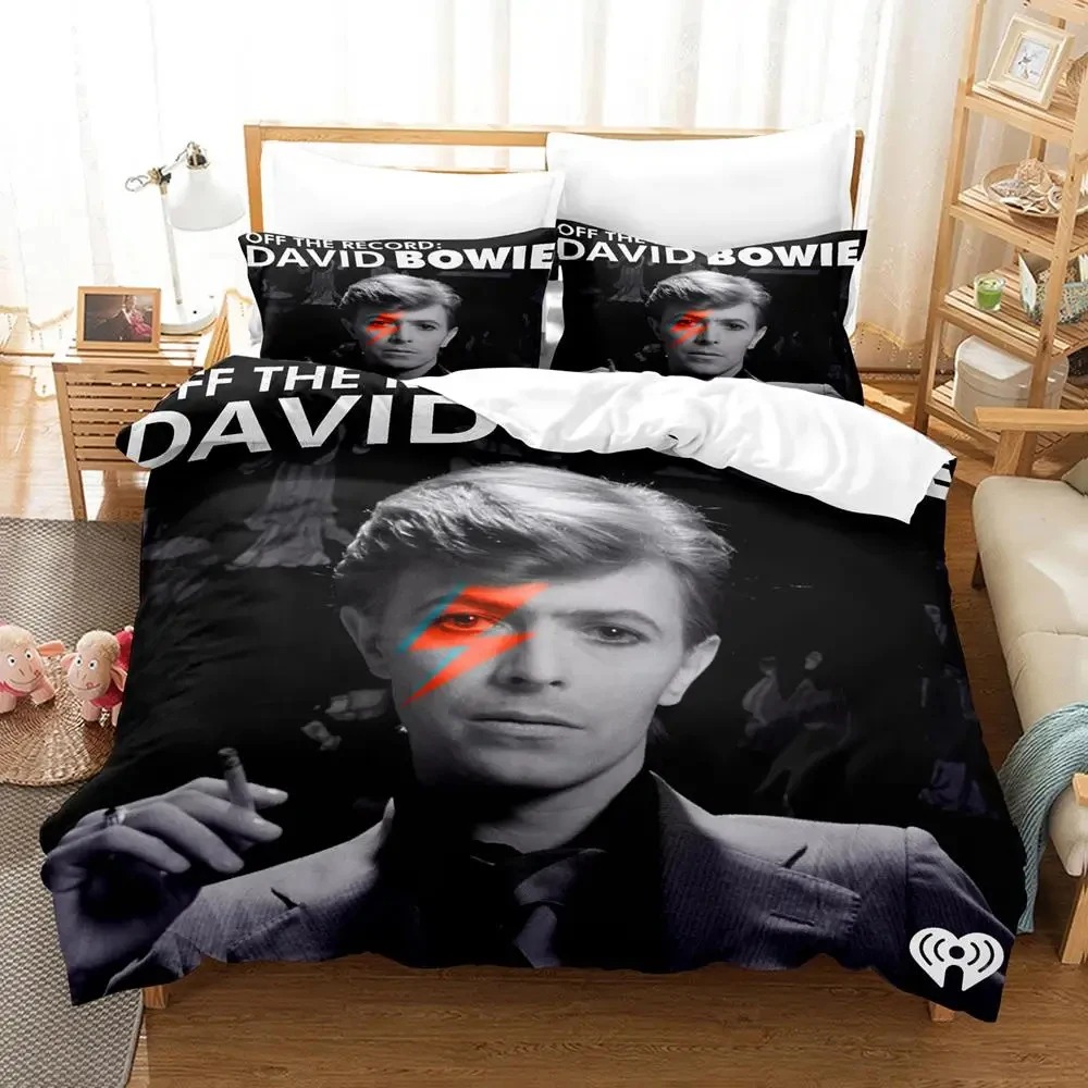 

Комплект постельного белья Bowie David с 3D принтом, пододеяльник, Комплект постельного белья, пододеяльник, наволочка, одеяло, Королевский размер, для мальчиков