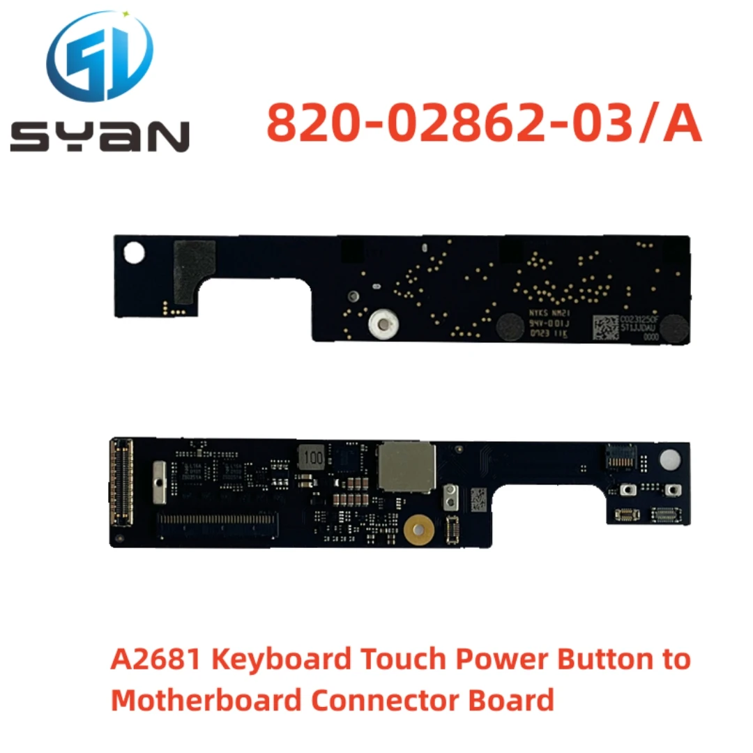 

New Full Function 820-02862-03/A for MacBook Air Retina 13" M2 A2681 Keyboard Touch Power Button to Motherboard Connector Board