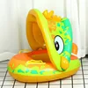 Inflatable Baby Swim Ring Seat Floating Sun Shade Toddler Swim Circle Outdoor Swimming Pool Bathtub Beach Party Summer Water Toy 2