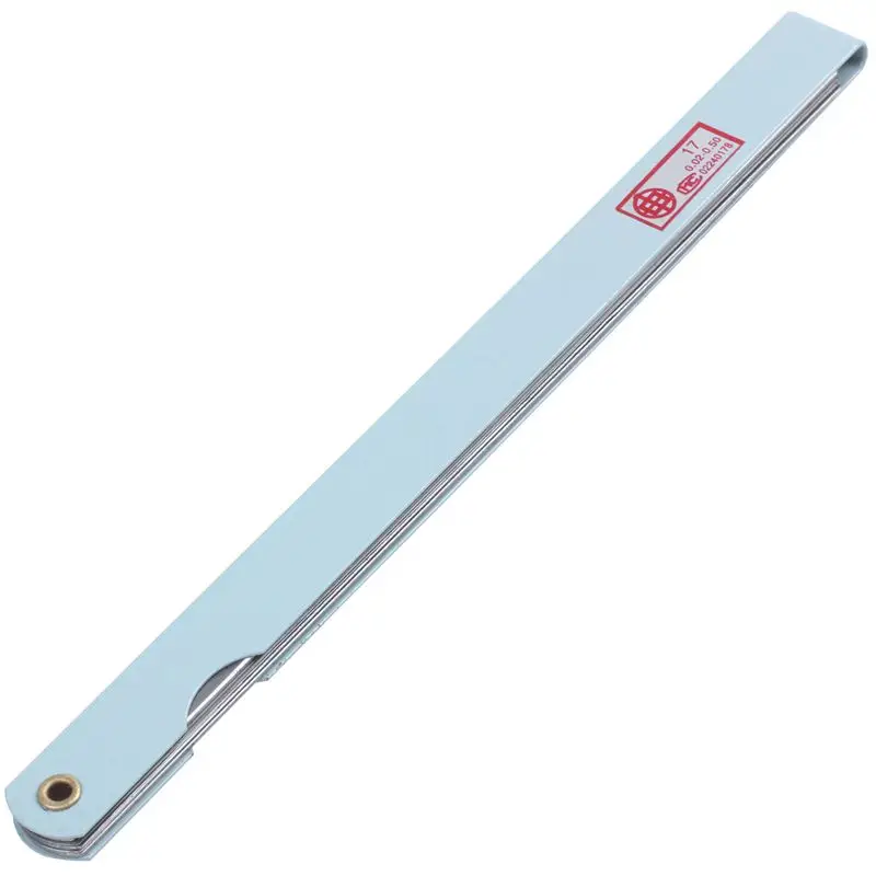 Feeler Gauge 200mm Long 17 Leaves 0.02mm-1.0mm Gap Thick Measure Feeler Gauge